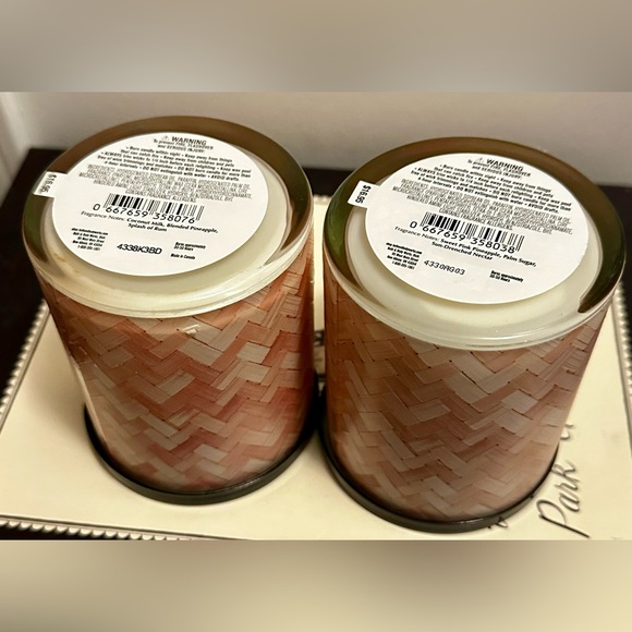 Bath & Body Works Coconut Pins Colada and Pink Pineapple Sunrise Candle Duo - Picture 2 of 3
